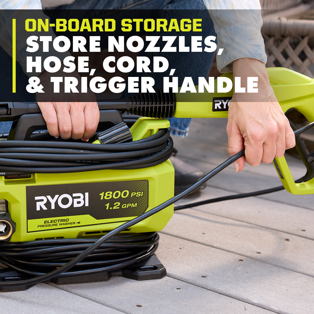 1800 PSI 1.2 GPM Electric Pressure Washer